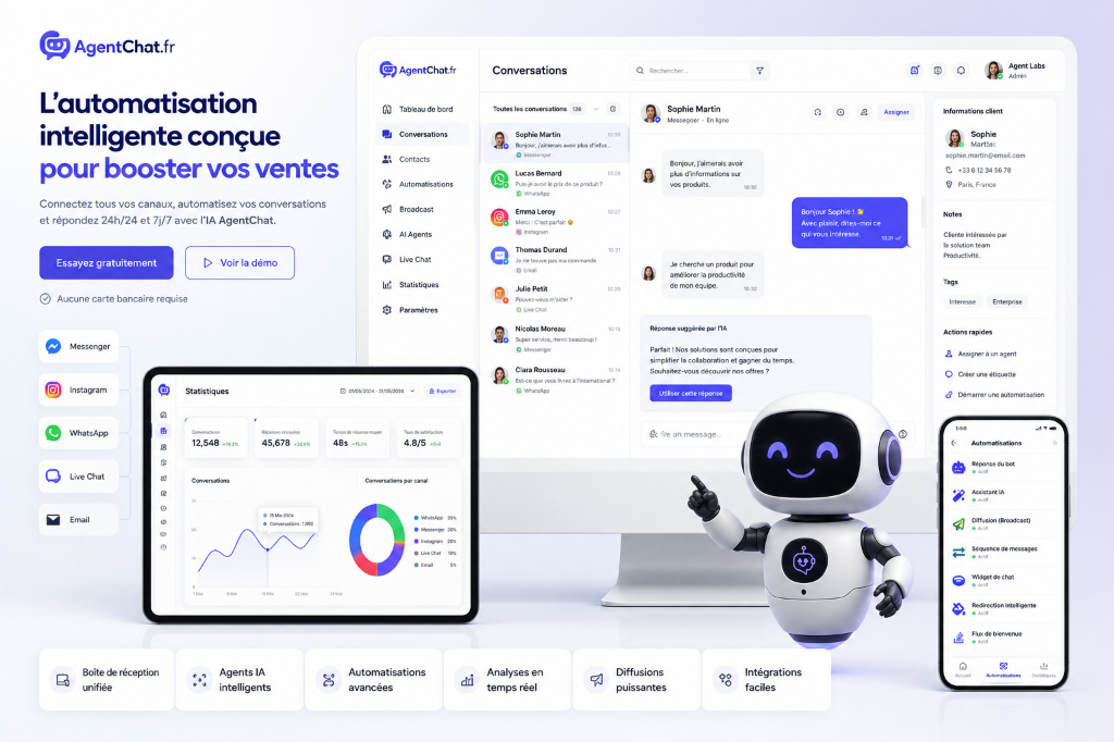 AgentChat Dashboard Interface